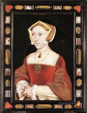  Jan Oil Painting - Portrait of Jane Seymour Renaissance Hans Holbein the Younger